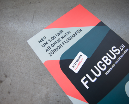 Plakat A3 Flugbus.ch