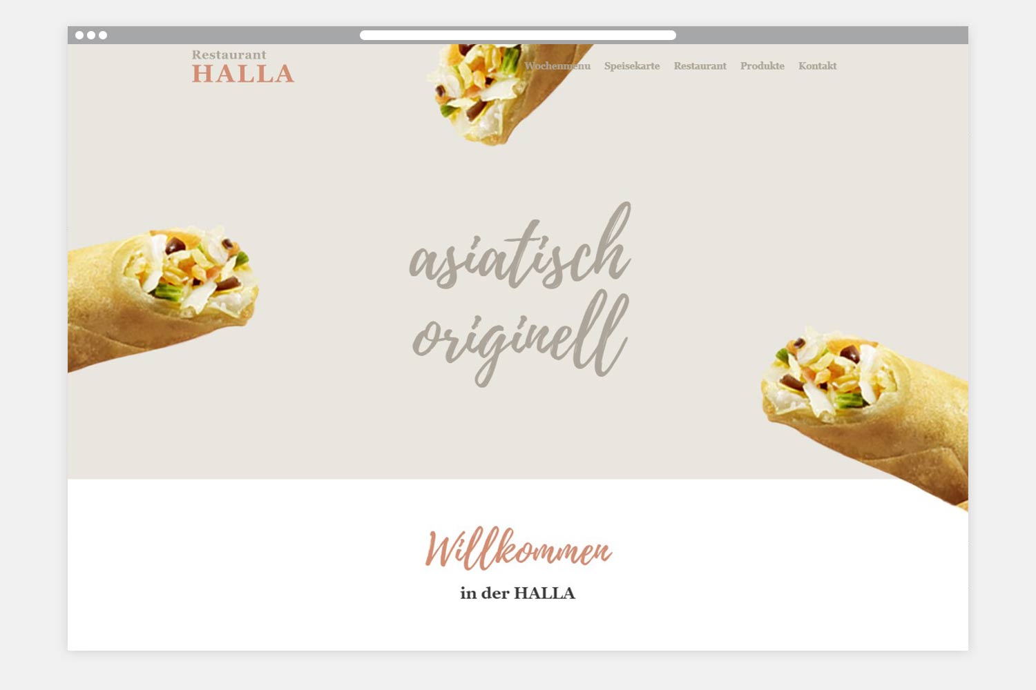 Restaurant Halla Webseite Startseite