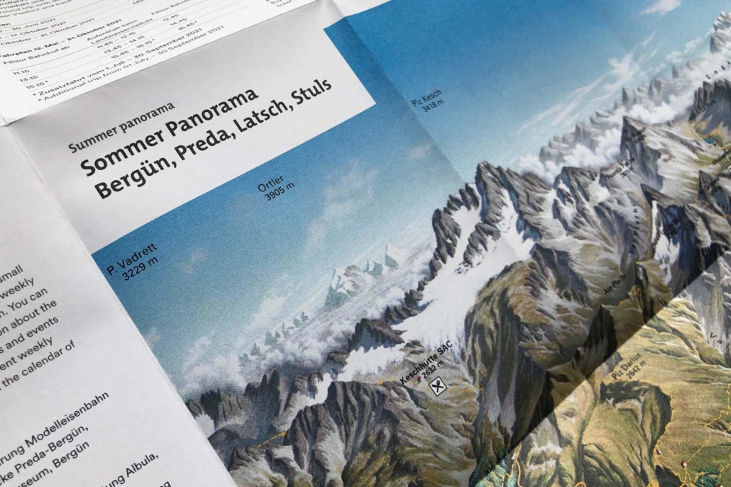 Bergün Faltkarte Sommer 2021