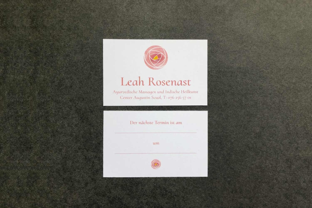 Lea Rosenast Erscheinungsbild - Terminkarten