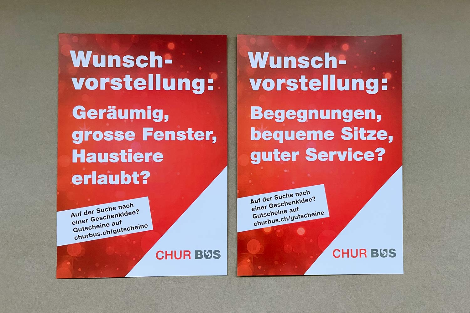Chur Bus Winterkampagne Plakate